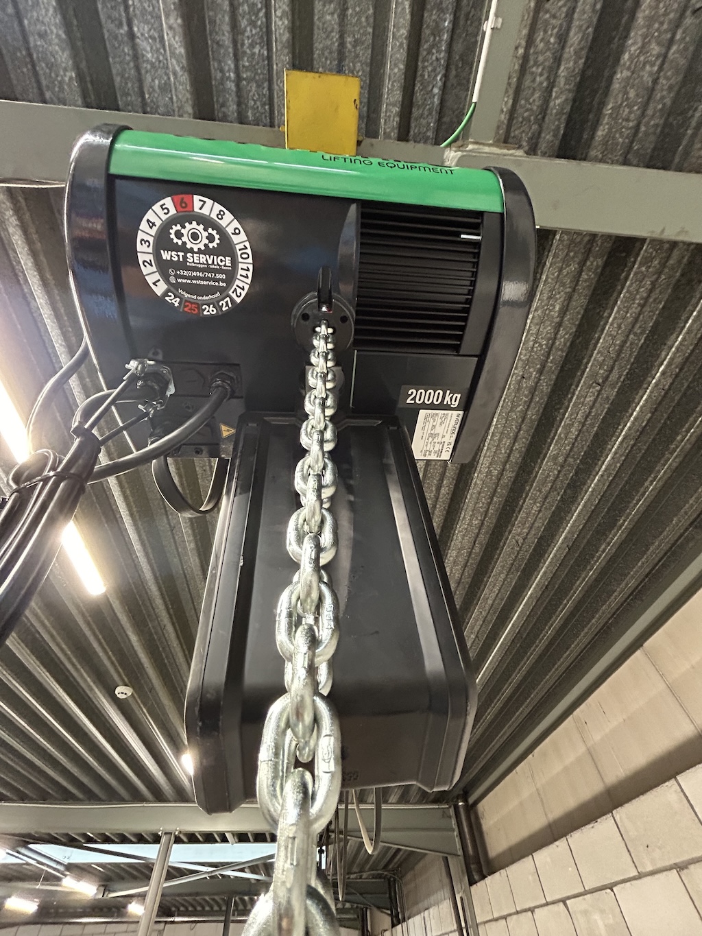 Nieuwe takel installatie